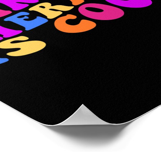 Therapie is cool mentale gezondheid zelfmoordbewus poster (Hoek)