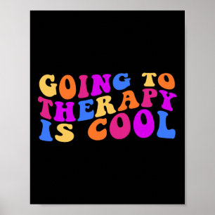 Therapie is cool mentale gezondheid zelfmoordbewus poster