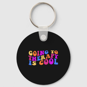 Therapie is cool mentale gezondheid zelfmoordbewus sleutelhanger