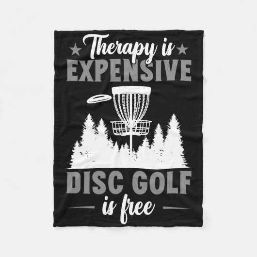 Therapie is duur Discgolf Discgolfer  Fleece Deken (Voorkant)