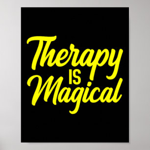 Therapie is een magische therapeut voor geestelijk poster