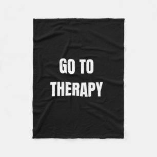 Therapie is een reis naar genezing fleece deken