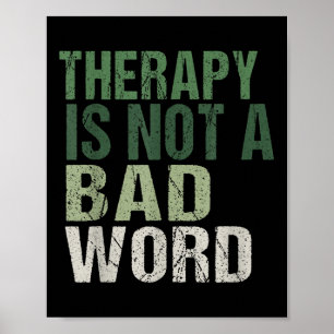 Therapie is geen slecht woord geestesziekte poster