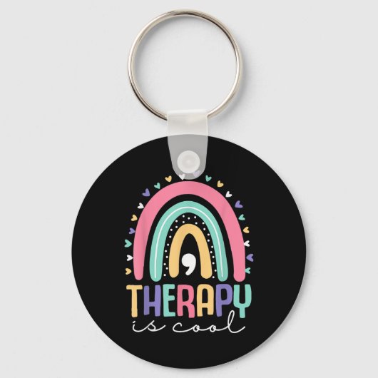 Therapie is het coole bewustzijn van de geestelijk sleutelhanger (Voorkant)