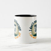 Therapie is niet nodig, speel gewoon disc golf tweekleurige koffiemok (Center)