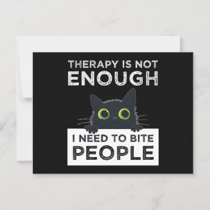 Therapie Is Niet Voldoende - Ik Moet Mensen Bijten Briefkaart