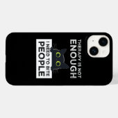 Therapie Is Niet Voldoende - Ik Moet Mensen Bijten Case-Mate iPhone Case (Achterkant (horizontaal))