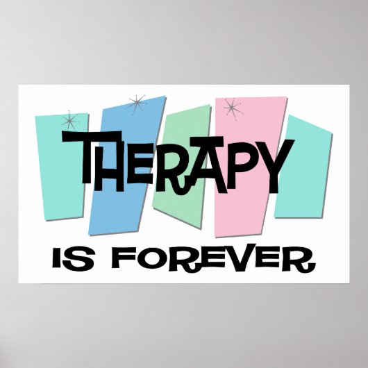 Therapie is voor altijd poster (Voorkant)