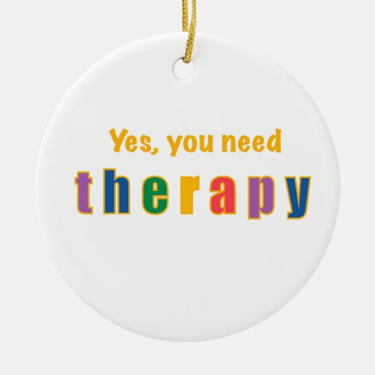Therapie Keramisch Ornament (Voorkant)