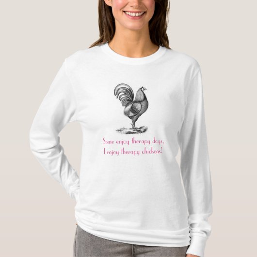  therapie Kippen Hanes Nano T-shirt (Voorkant)