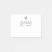 Therapie met een beroepstherapie post-it® notes (Voorkant)