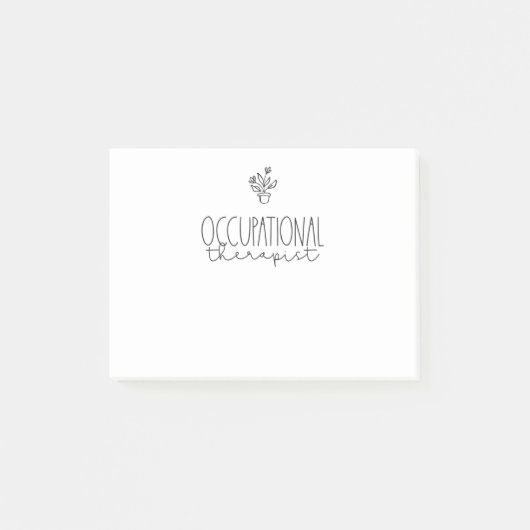 Therapie met een beroepstherapie post-it® notes (Voorkant)