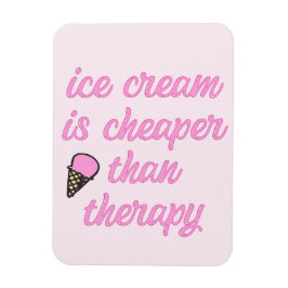 Therapie met ijs - Funny Summer Quote Magneet