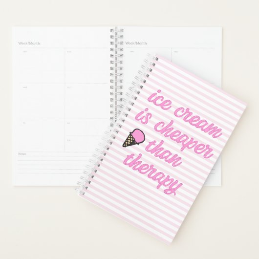 Therapie met ijs - Funny Summer Quote Planner (Display)