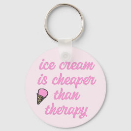 Therapie met ijs - Funny Summer Quote Sleutelhanger