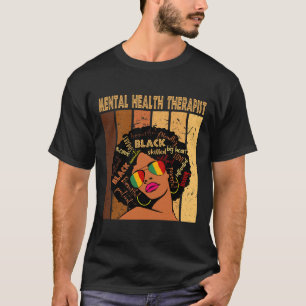Therapie met psychische aandoeningen Afro-vrouwen T-shirt