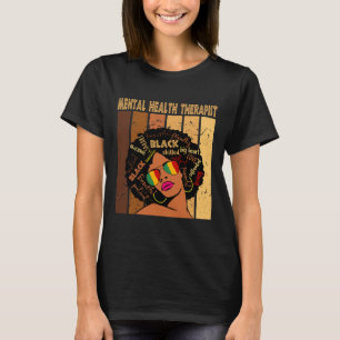 Therapie met psychische aandoeningen Afro-vrouwen  T-shirt