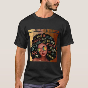 Therapie met psychische aandoeningen Afro-vrouwen  T-shirt