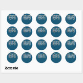 Therapie met psychische aandoeningen Boho Mental H Ronde Sticker (Vel)