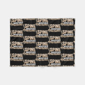 Therapie met wervelkolom-Whisperer-therapie Therap Fleece Deken (Voorkant (Horizontaal))