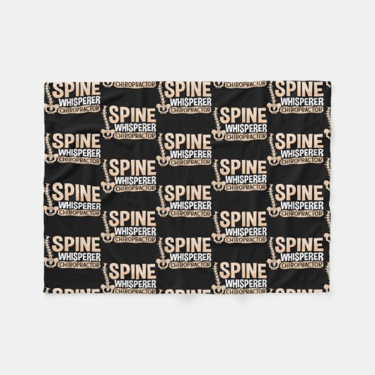 Therapie met wervelkolom-Whisperer-therapie Therap Fleece Deken (Voorkant (Horizontaal))