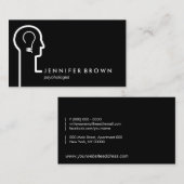 Therapie psychiatrisch menselijk brein visitekaartje (Voorkant / Achterkant)