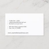 Therapie psycholoog visitekaartje (Achterkant)