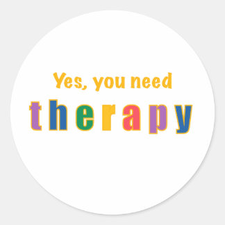 Therapie Ronde Sticker