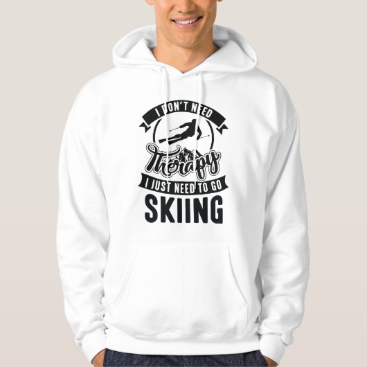 Therapie Skiën Hoodie (Voorkant)