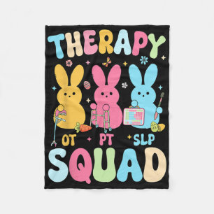 Therapie Squad Paasdag Slp Out Pt Bunny Eggs Daar Fleece Deken