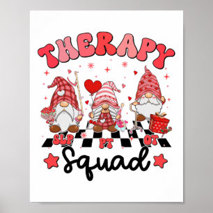 Therapie Squad SLP OT PT Valentijnsdag Rehab Team Poster