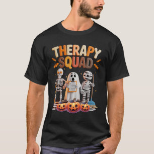 Therapie Team Halloween Ot Pt Slp Fysiotherapeut T-shirt