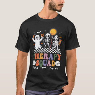Therapie Team Halloween SLP OT PT Team Skelet Ghou T-shirt