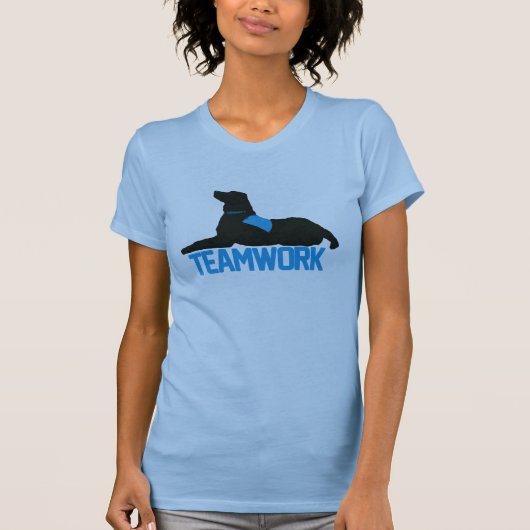 (Therapie) Teamwork Blue Womens Tank (Voorkant)