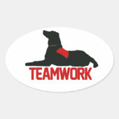 (Therapie) Teamwork Rode Stickers (Voorkant)