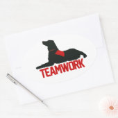 (Therapie) Teamwork Rode Stickers (Envelop)