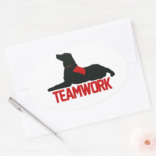 (Therapie) Teamwork Rode Stickers (Envelop)