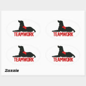 (Therapie) Teamwork Rode Stickers (Vel)