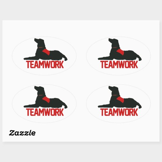 (Therapie) Teamwork Rode Stickers (Vel)