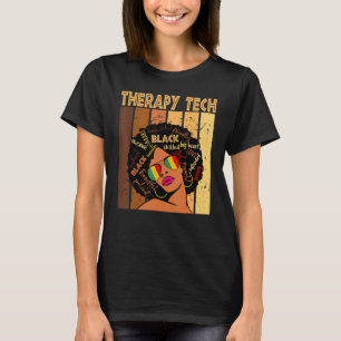 Therapie Tech Afro African American Black History T-shirt