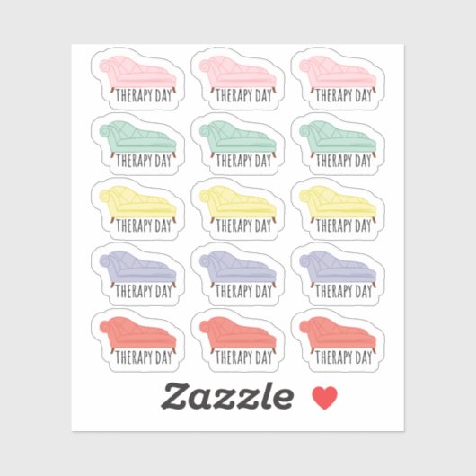 Therapiedag Afspraakherinnering Planner Kalender Sticker (Vel)