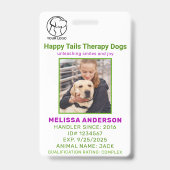 Therapiehond Identificatiebadge Badge (Voorzijde)