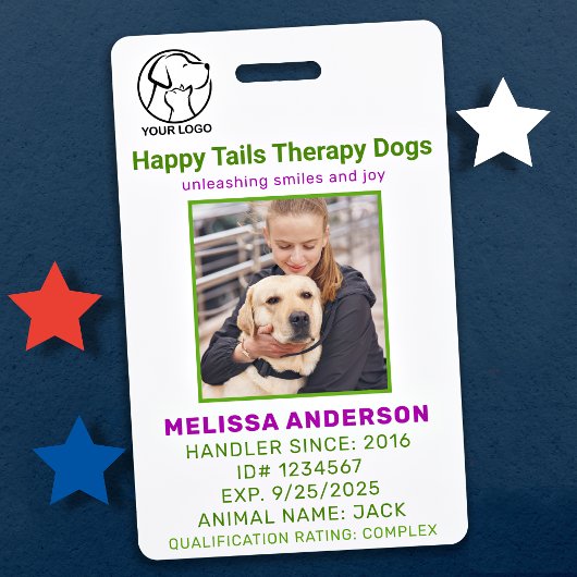 Therapiehond Identificatiebadge Badge