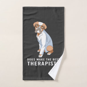 Therapiehond Psychologie Therapeut Handdoek