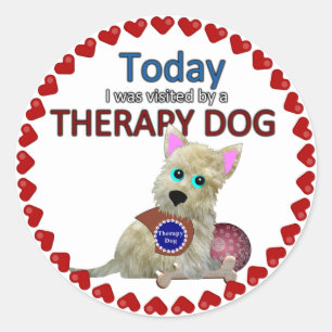Therapiehond Souvenir Sticker