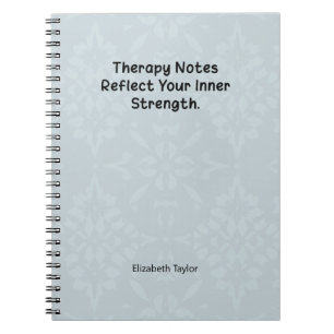 Therapienotities weerspiegelen je innerlijke krach notitieboek