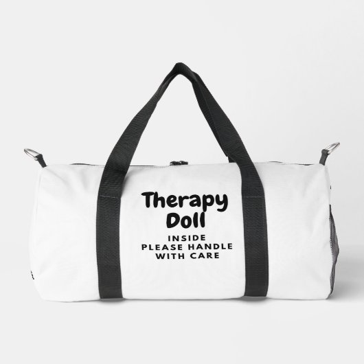 Therapiepop binnen boodschappentas plunjezak (Voorkant)