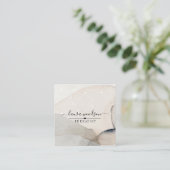 Therapist abstracte aardeWaterverf Vierkante Visitekaartje (Staand voorkant)