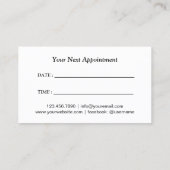 Therapist Blue Water Appointment Afsprakenkaartje (Achterkant)