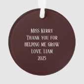 Therapist by Day, Christmas Elf by Night Ornament (achterkant)